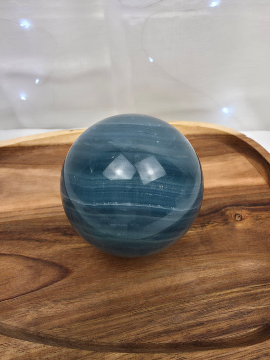 Blaue Onyx Kugel (O115)