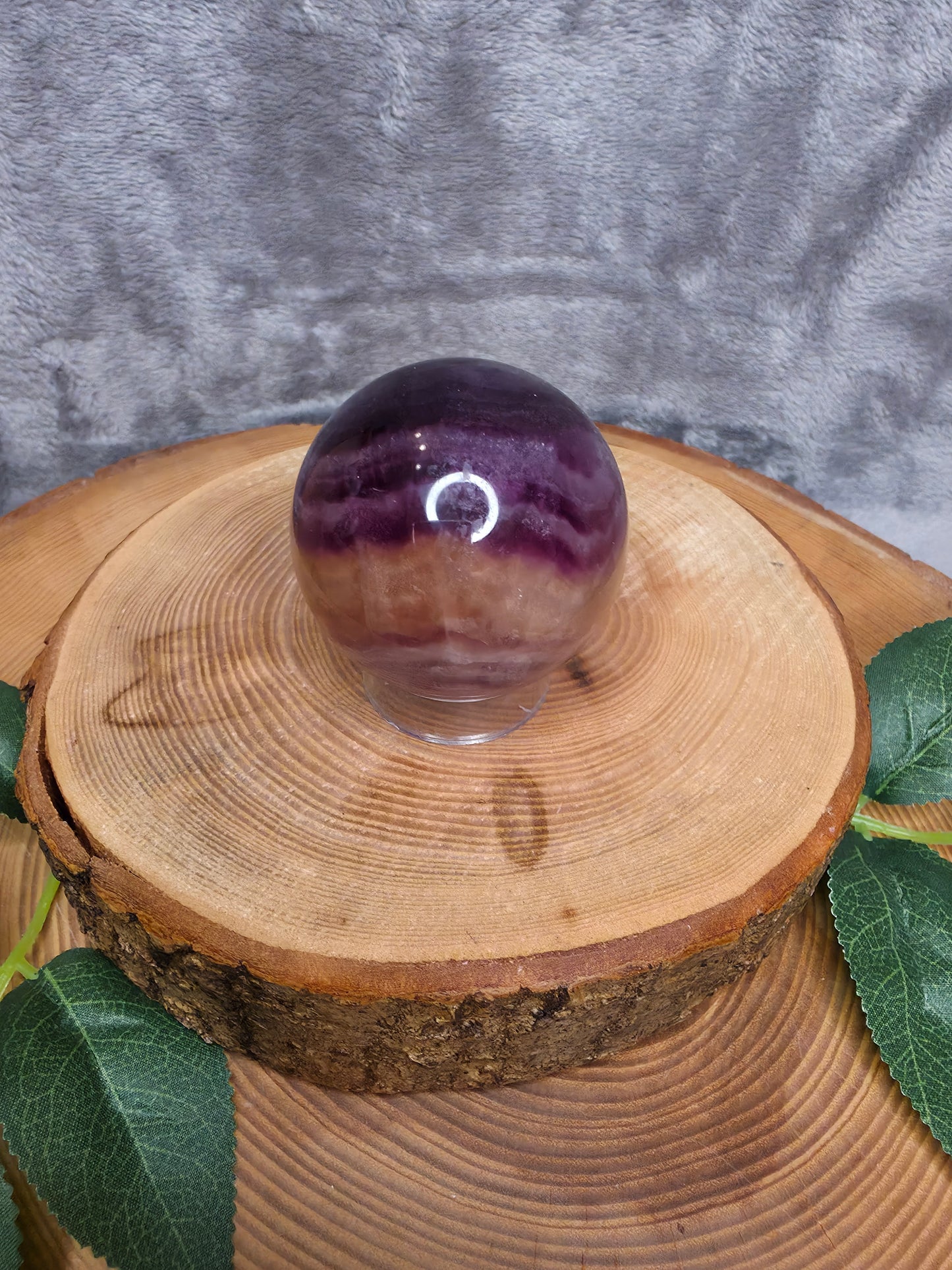 Fluorit Kugel lila-gelb (F31)