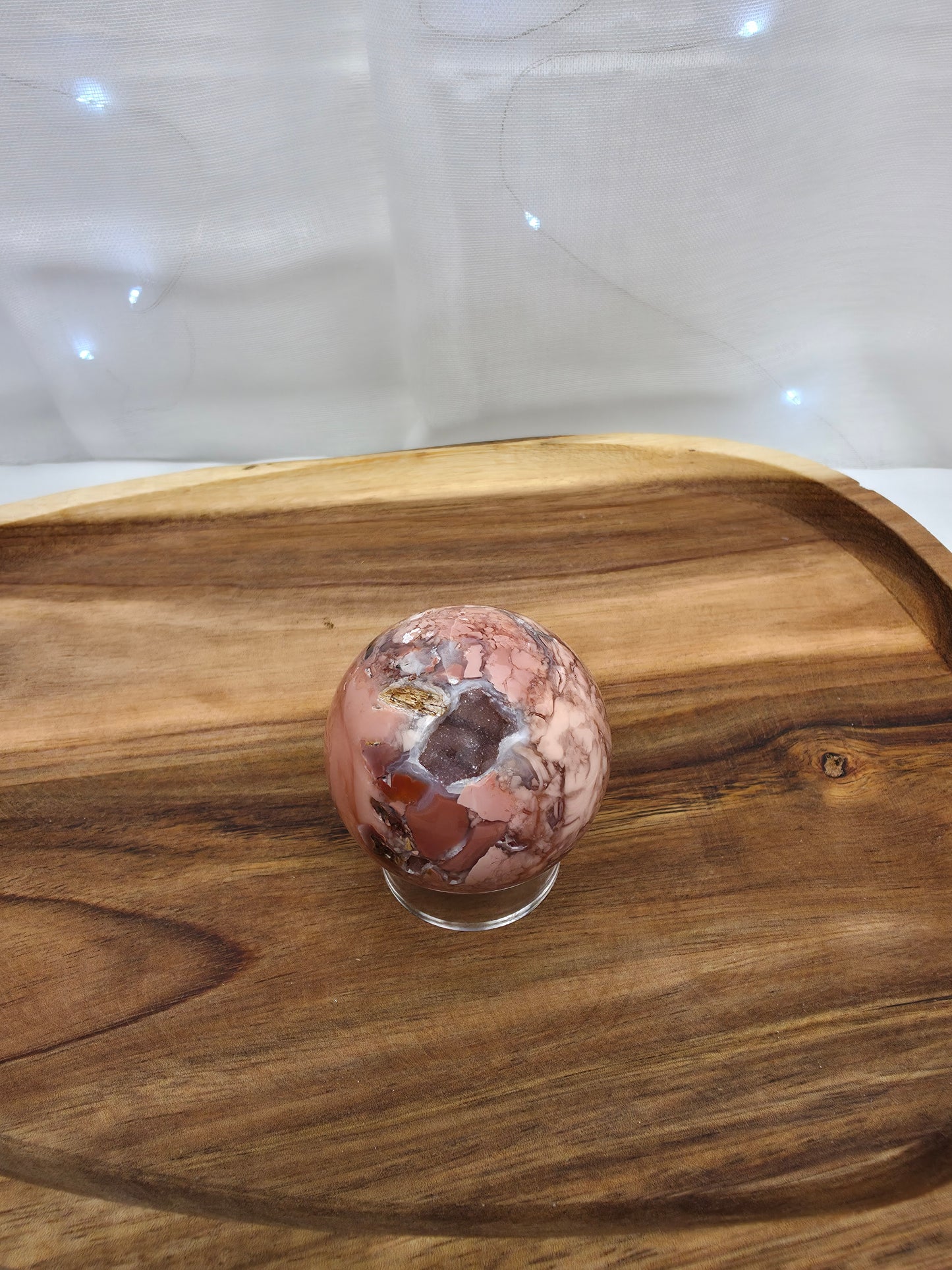 Cotton Candy Achat Kugel (B37)