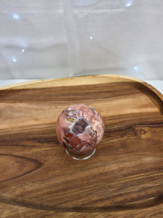 Cotton Candy Achat Kugel (B37)