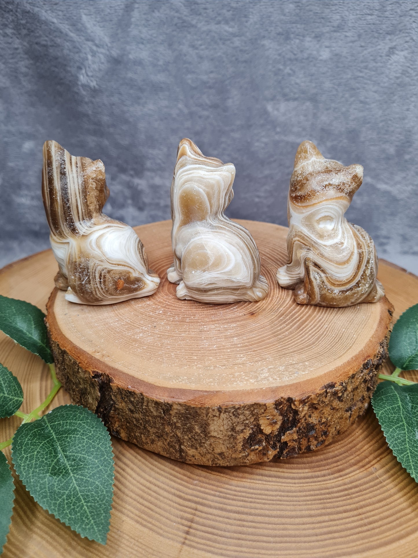 Schokoladen Calcit Katze