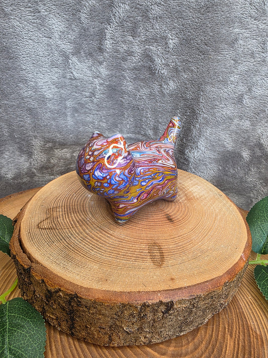 Sandelholz Katze mit Resin-Farbe (R23)