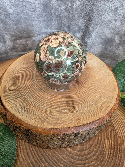 Russischer Blumenachat Kugel (H26)