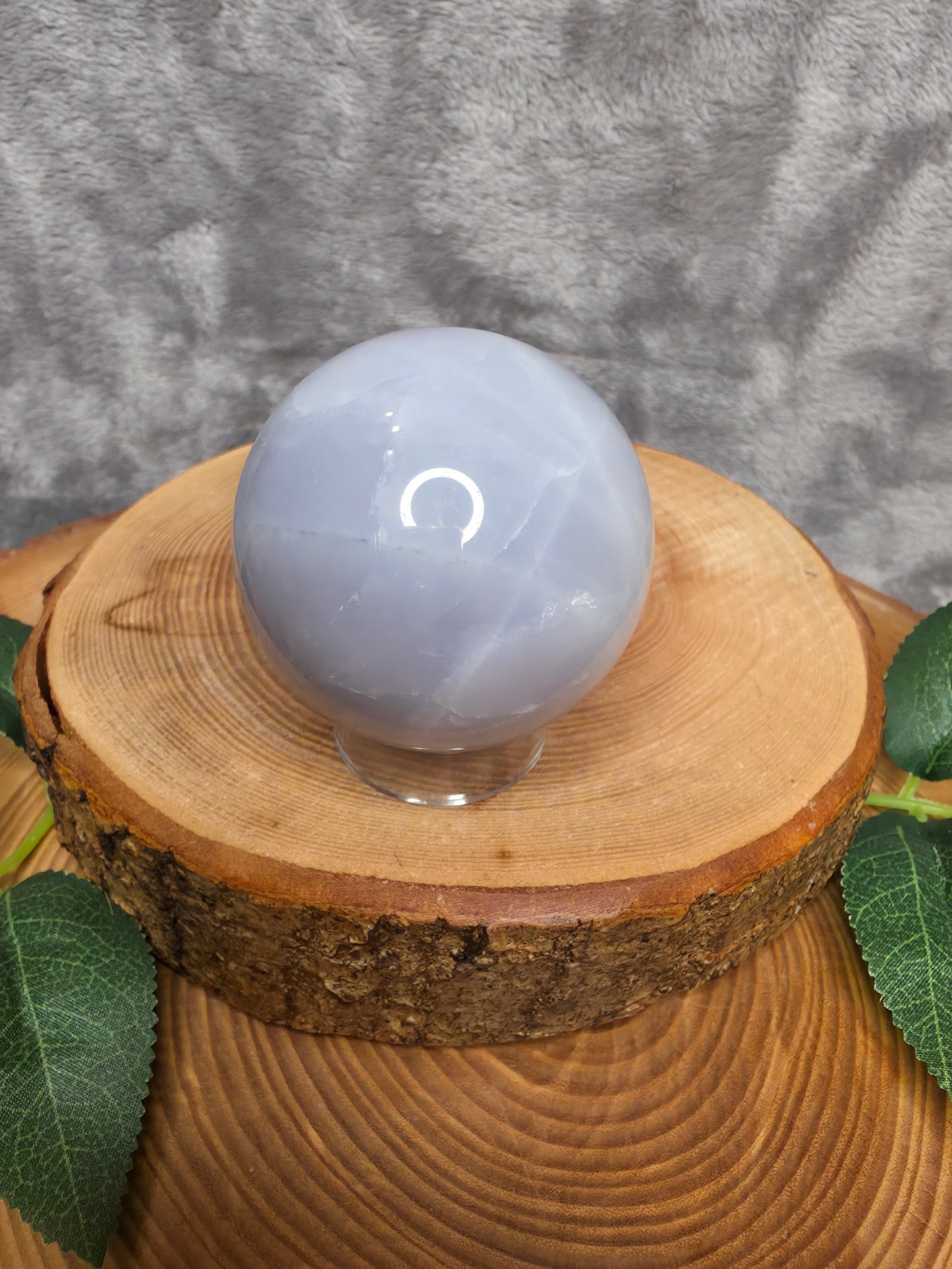 Blaue Rosenquarz Kugel (Q25)