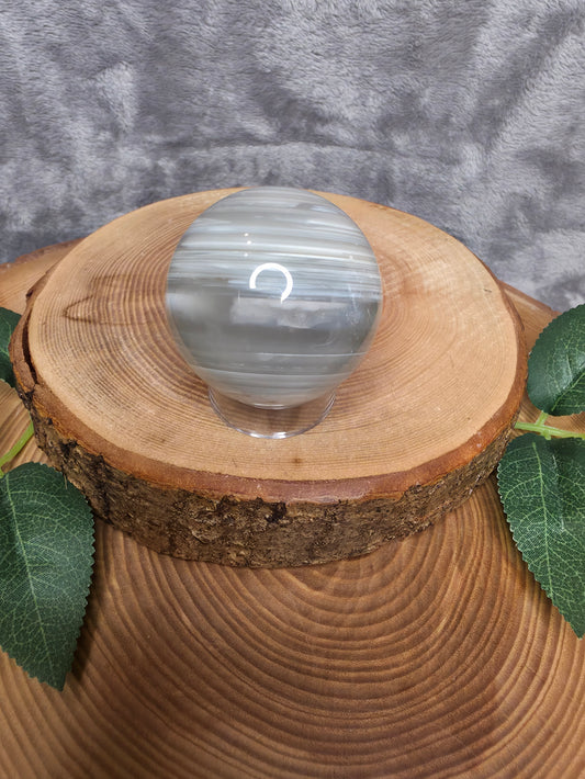 Achat Kugel gebändert (E33)