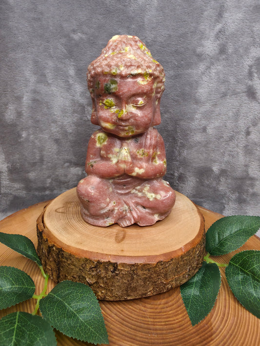 Pfirsichblüten Turmalin Buddha (1kg)