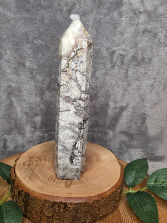 Mexikanischer Achat Turm (X42)