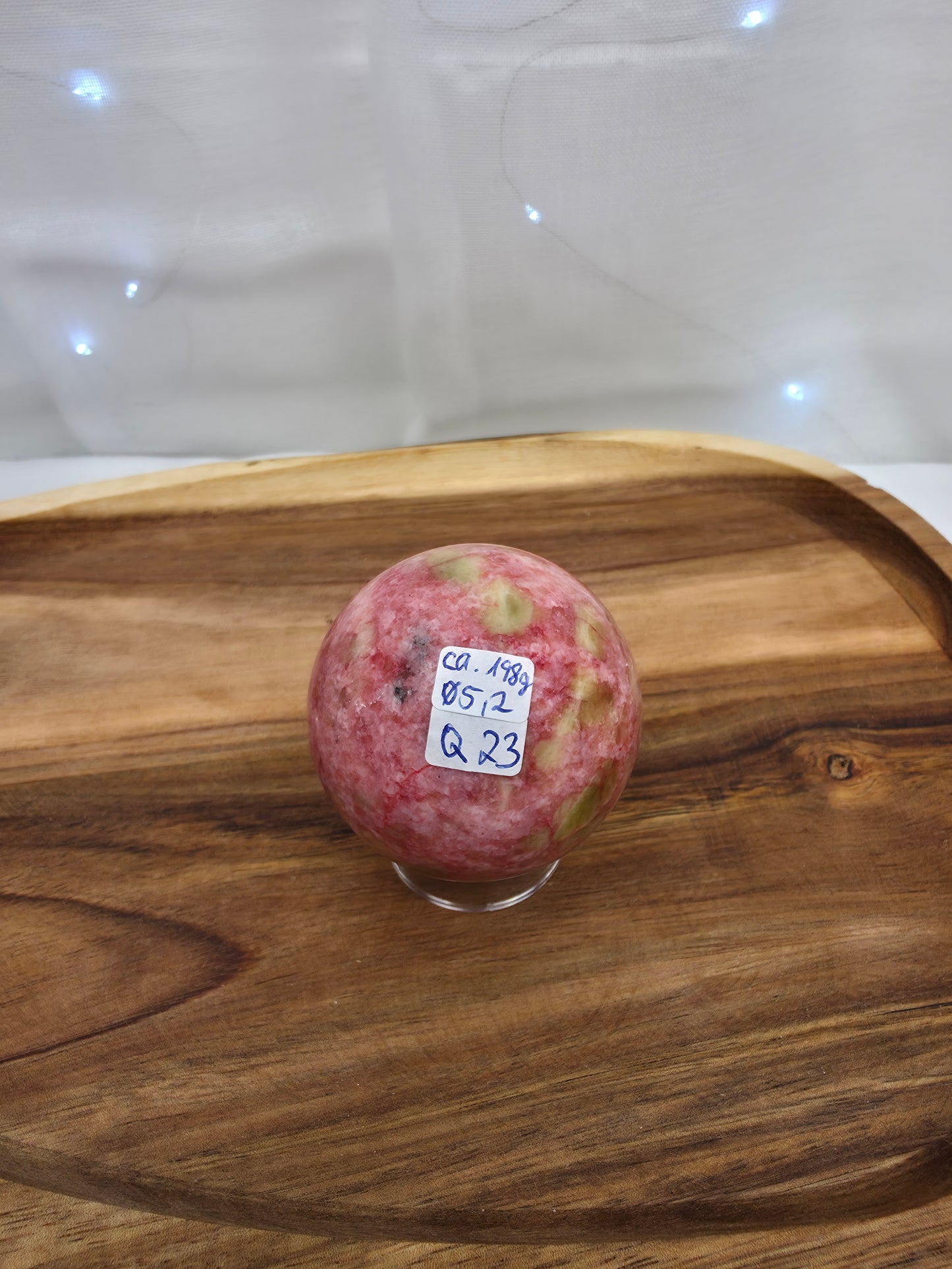 Pinke Zoisit Kugel (Q23)
