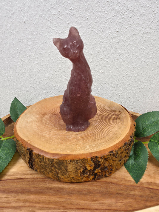 Erdbeerquarz Katze (Z25)