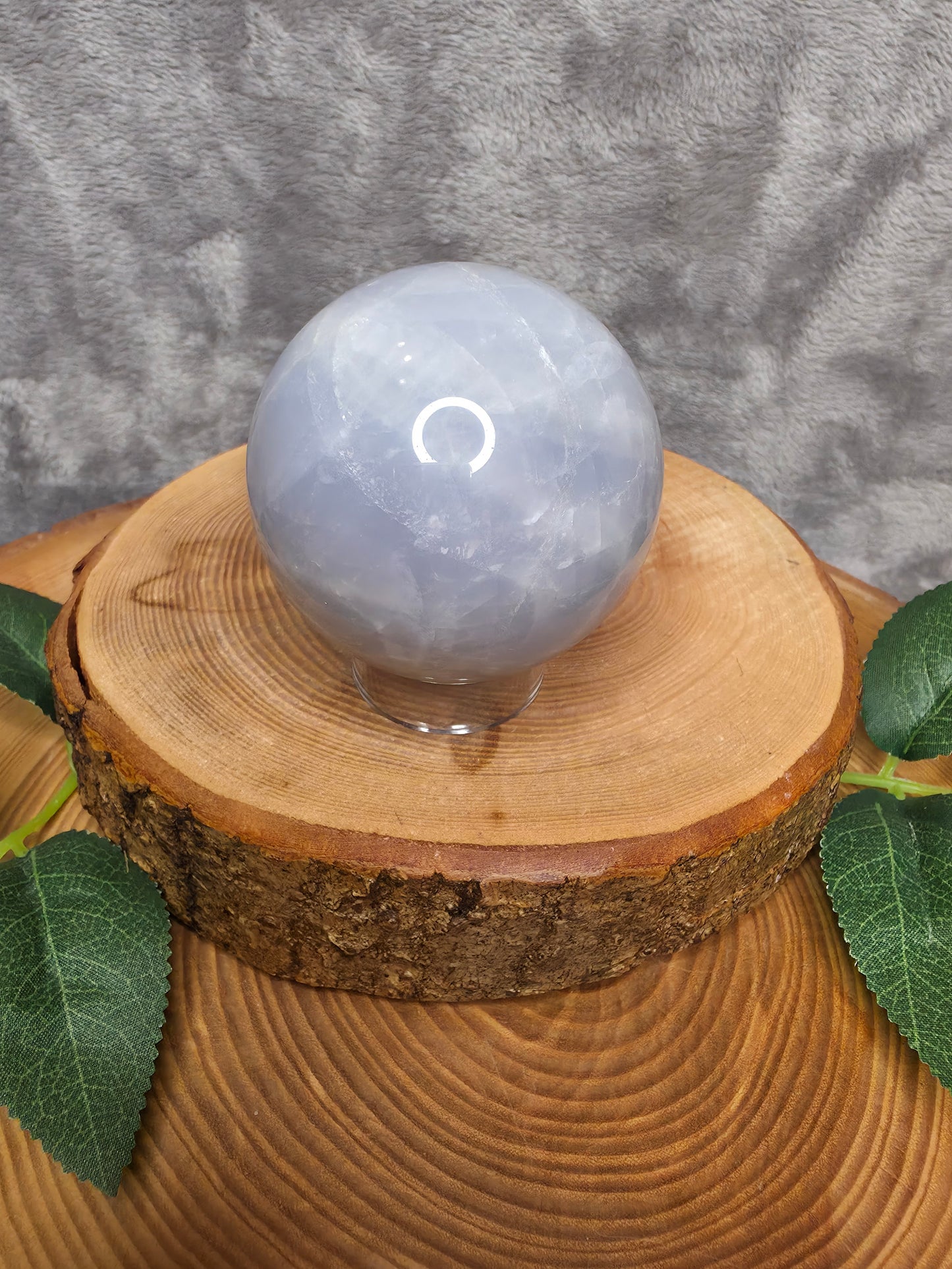 Blaue Rosenquarz Kugel (S33)