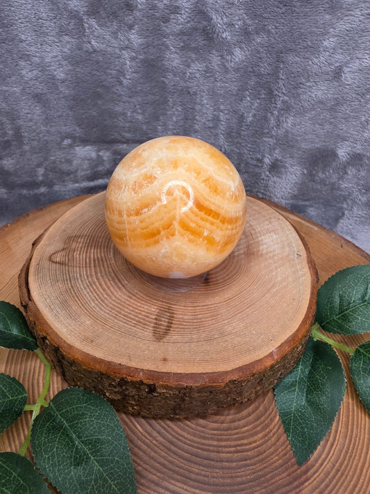 Orangencalcit Kugel (O33)