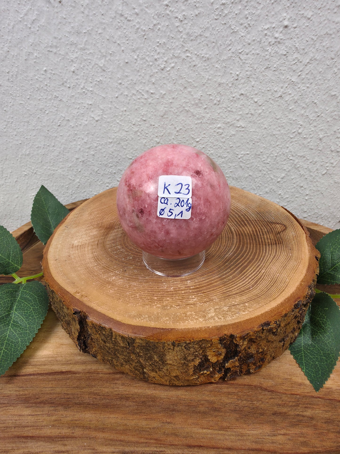 Pinke Zoisit Kugel (K23)