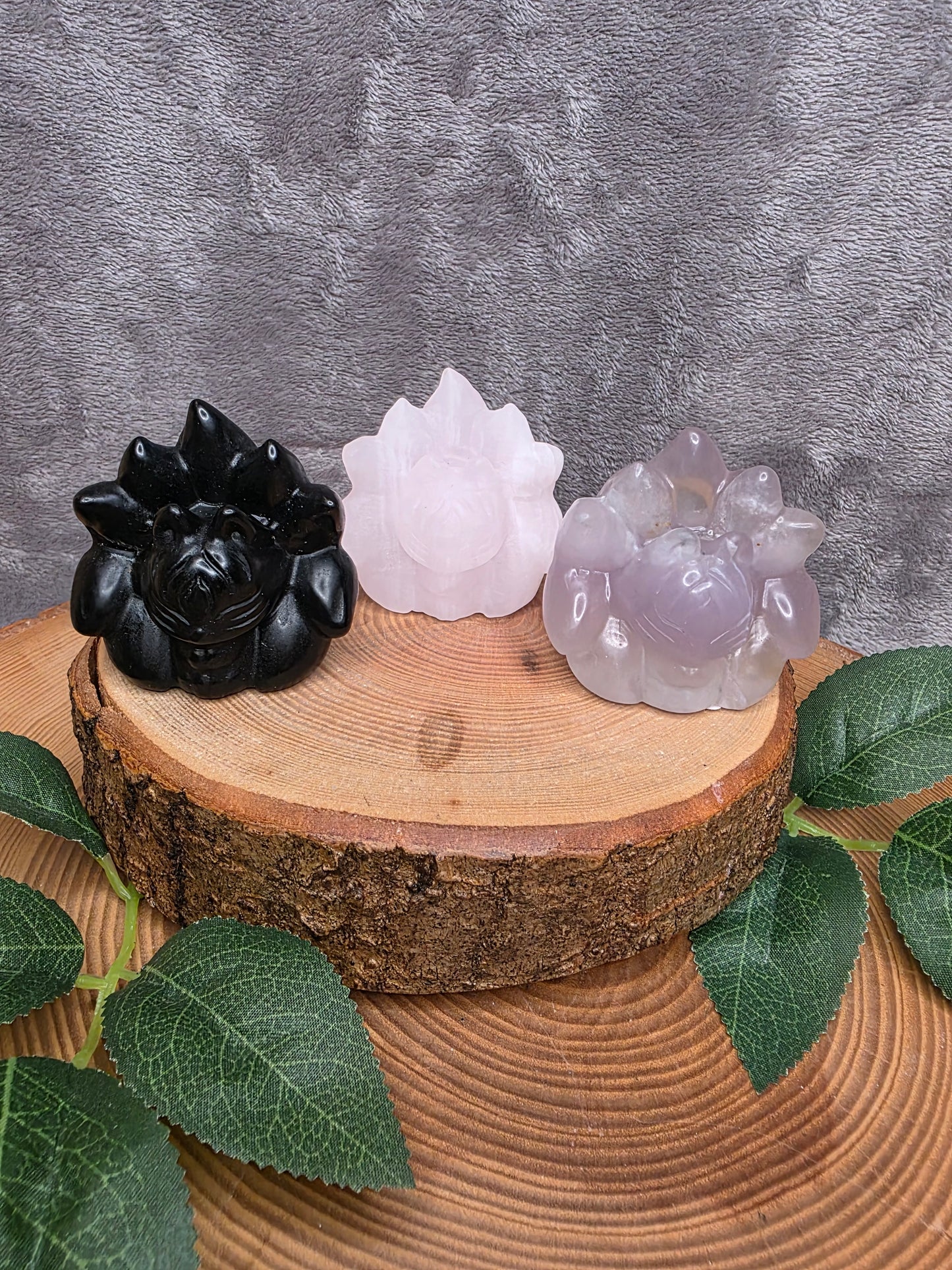 Neunschwänziger Fuchs Carving (wählbar)