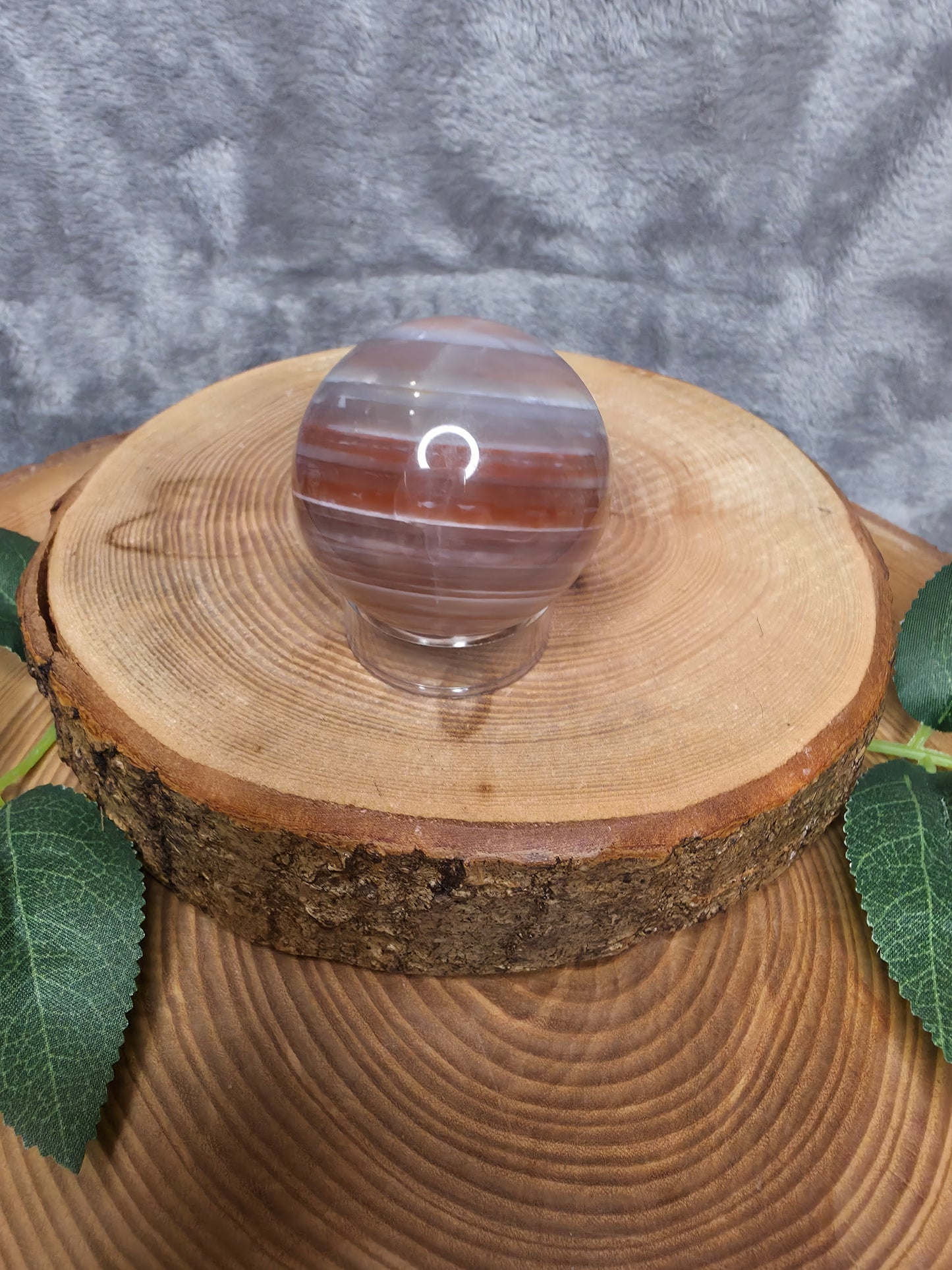 Achat Kugel gebändert (C26)