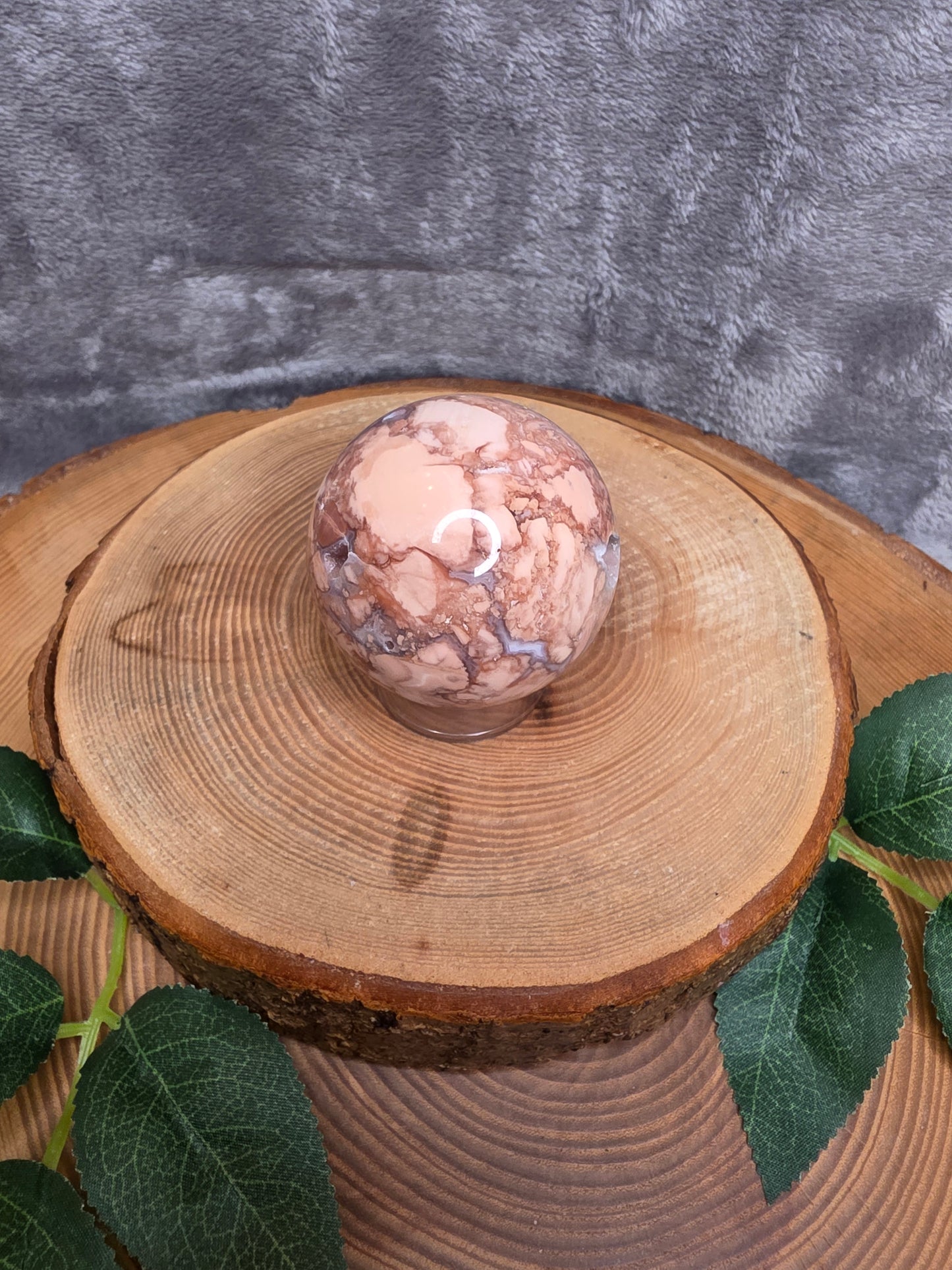 Cotton Candy Achat Kugel (CT41)