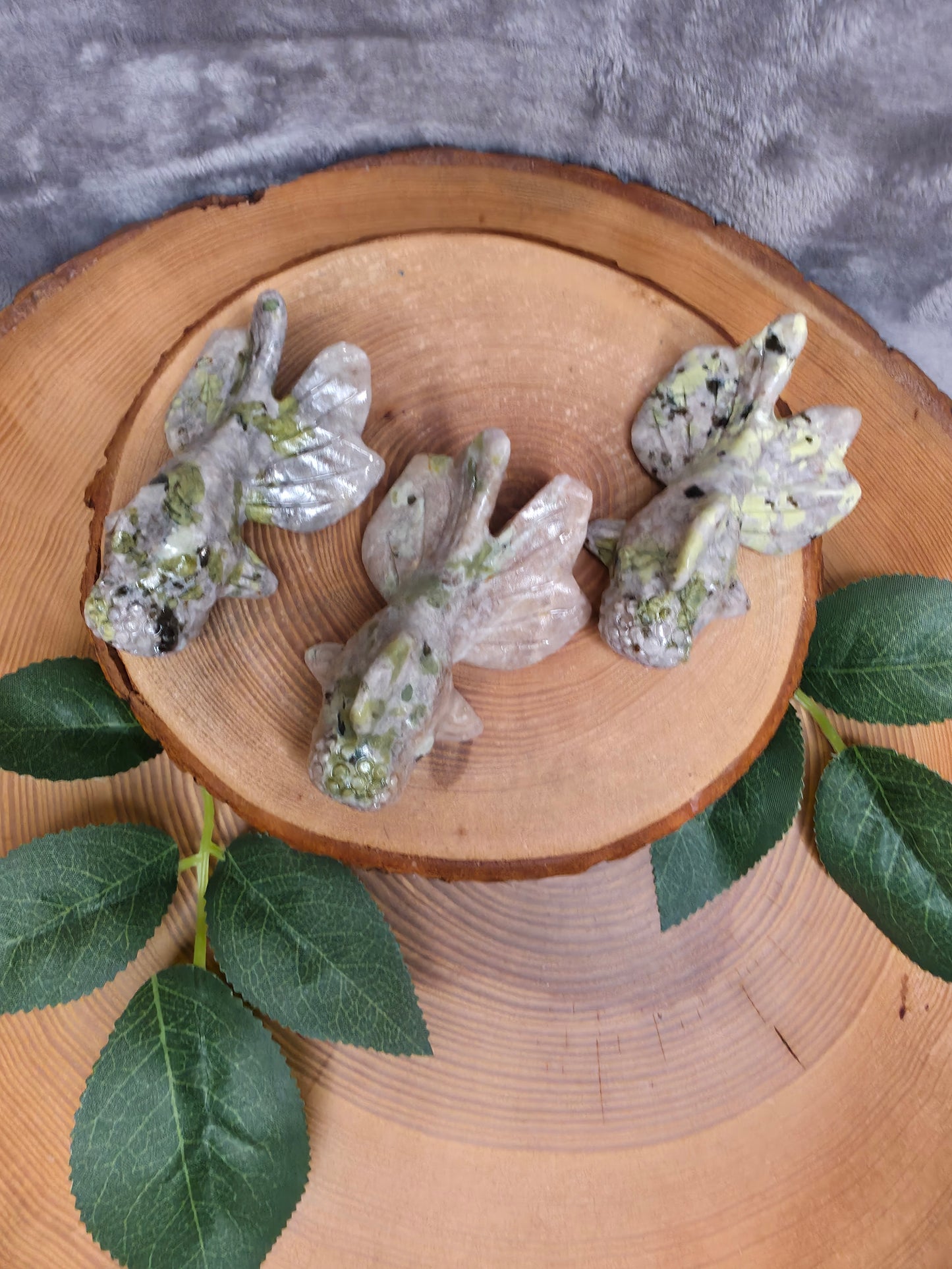 Pfirsichblüten Turmalin Oranda Goldfisch (wählbar)