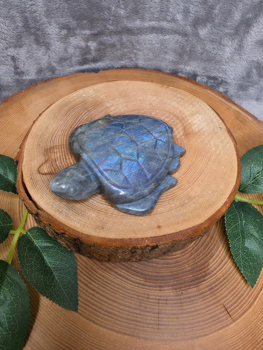 Labradorit Schildkröte (L33)