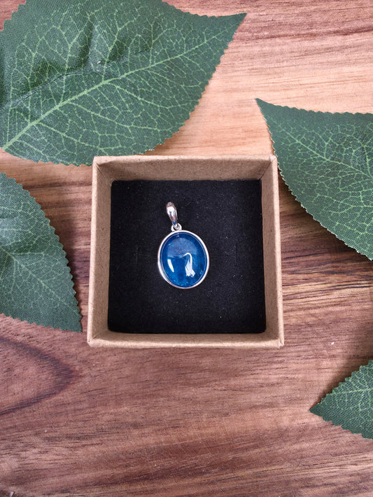 Apatit Kettenanhänger Silber (T29)