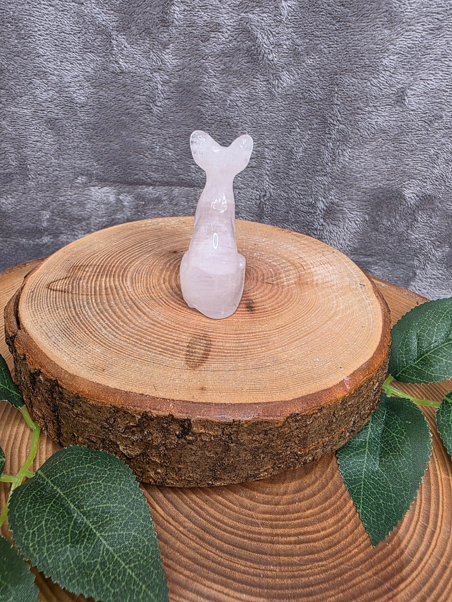 Rosenquarz ägyptische Katze