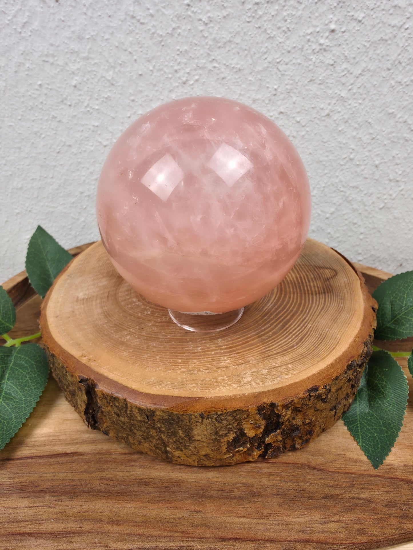 Rosenquarz Kugel (R69)