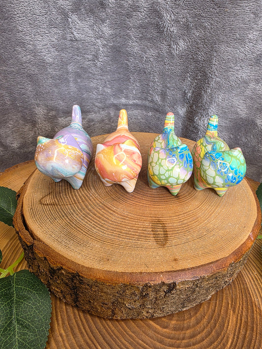 Sandelholz Katze mit Resin-Farbe