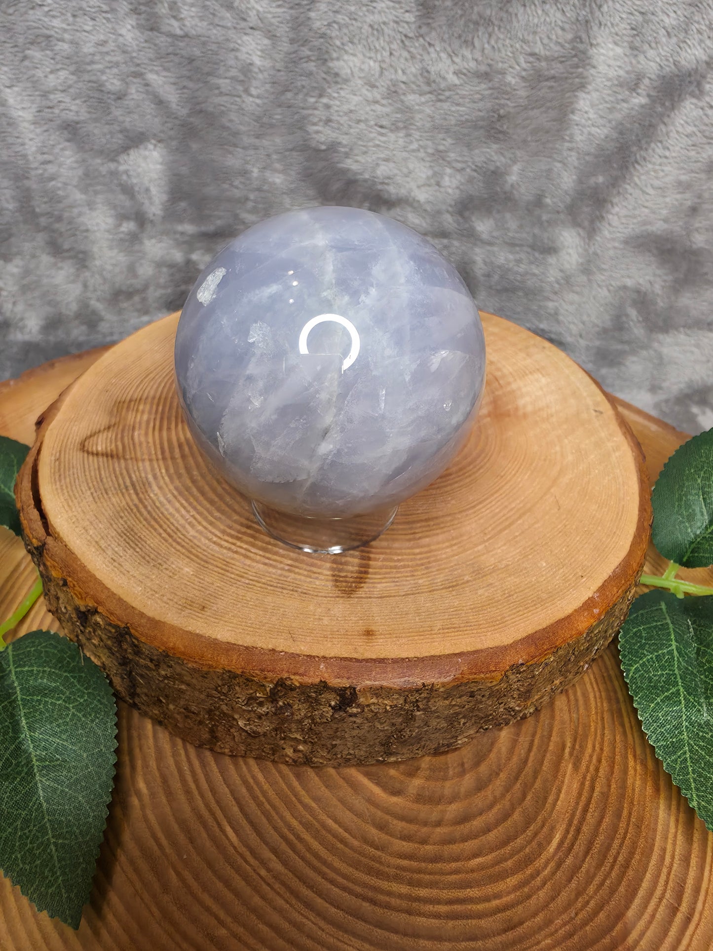 Blaue Rosenquarz Kugel (N30)