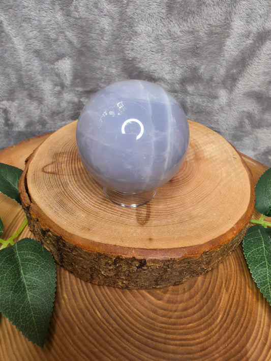 Blaue Rosenquarz Kugel (N30)