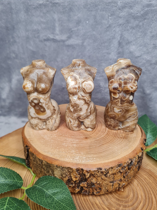 Schokoladen Calcit Lady Body