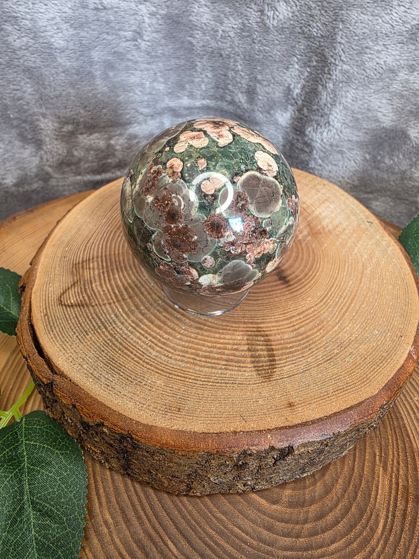 Russischer Blumenachat Kugel (H26)