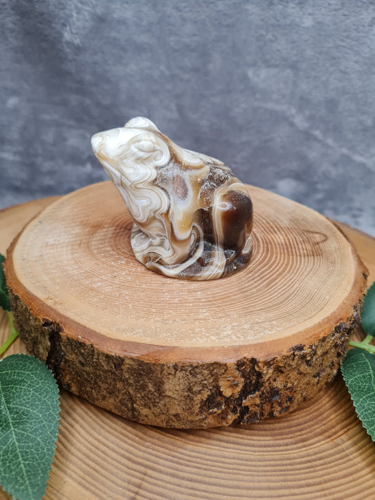 Schokoladen Calcit Frosch