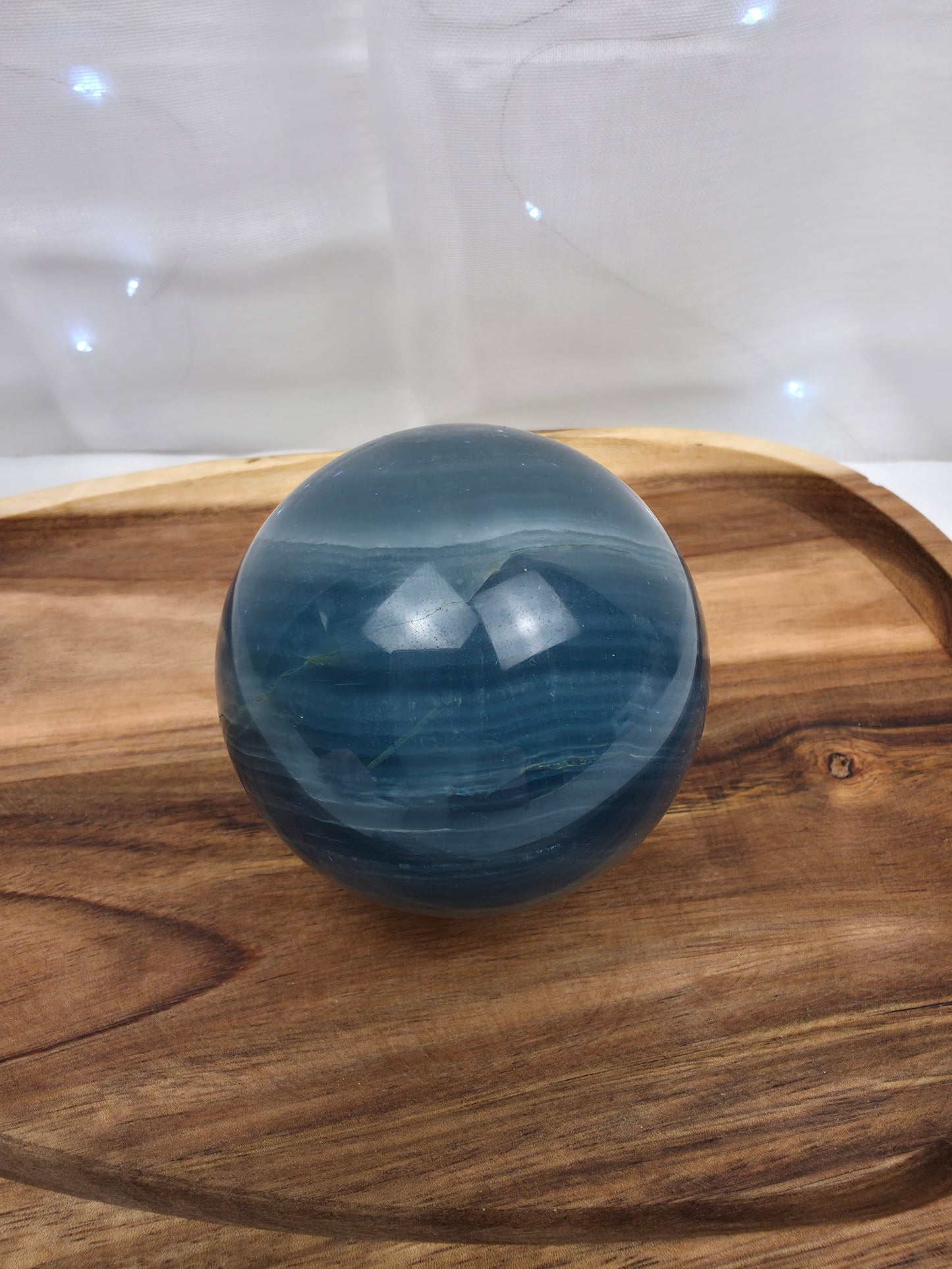 Blaue Onyx Kugel (X105)