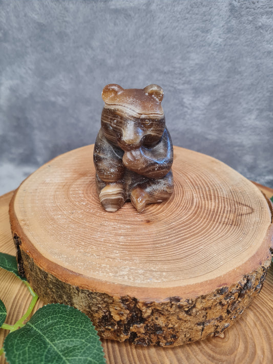 Schokoladen Calcit Panda (PD27)