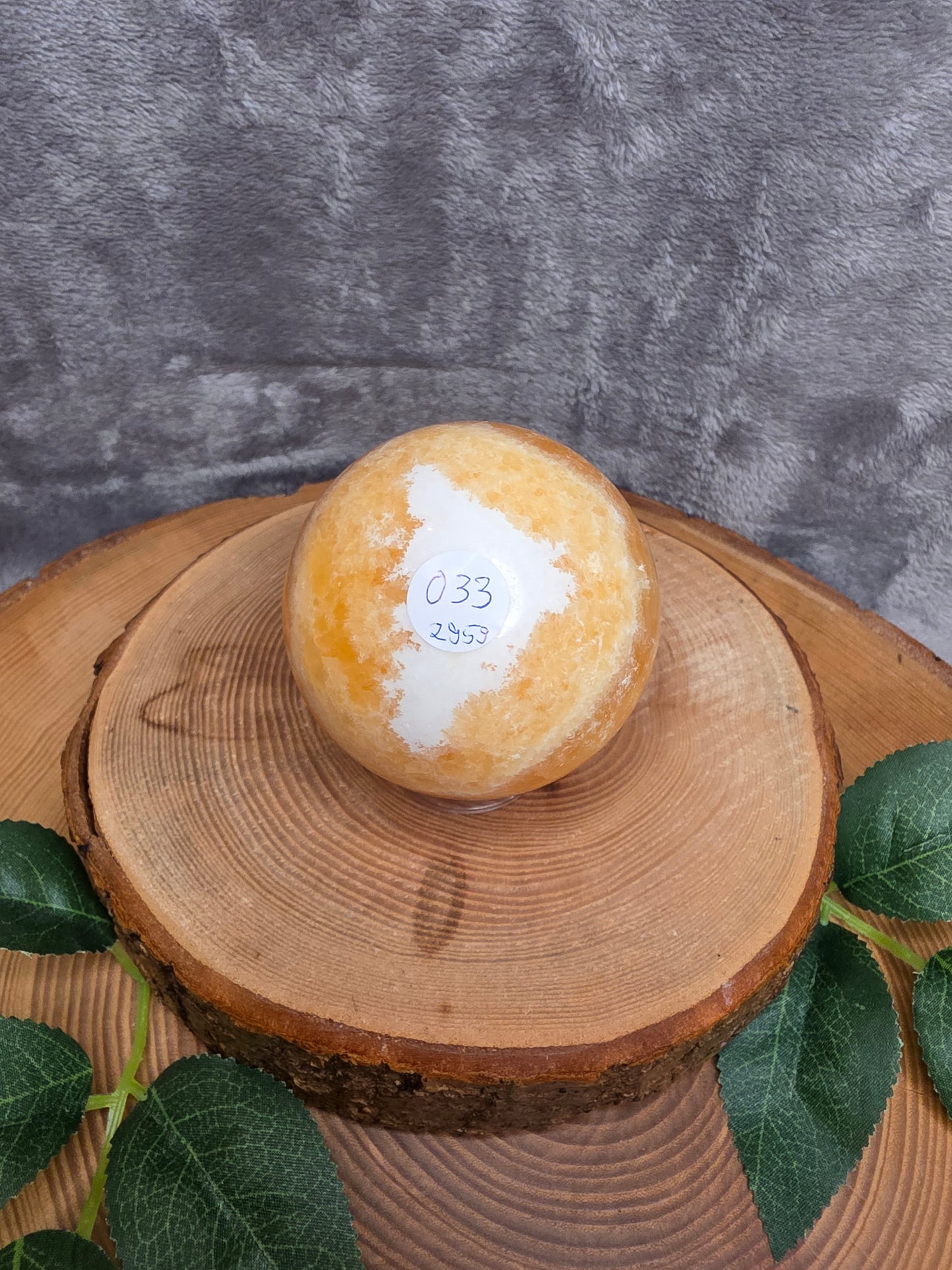 Orangencalcit Kugel (O33)