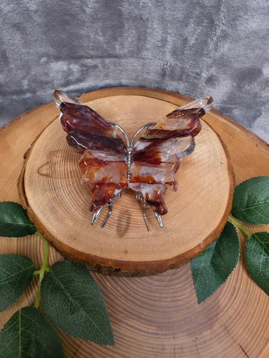 Feuerquarz Schmetterling