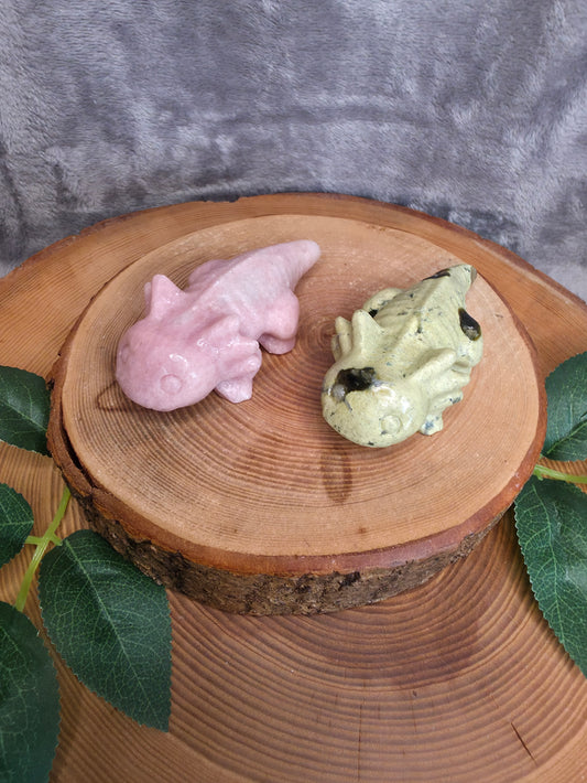 Axolotl Carvings (wählbar)