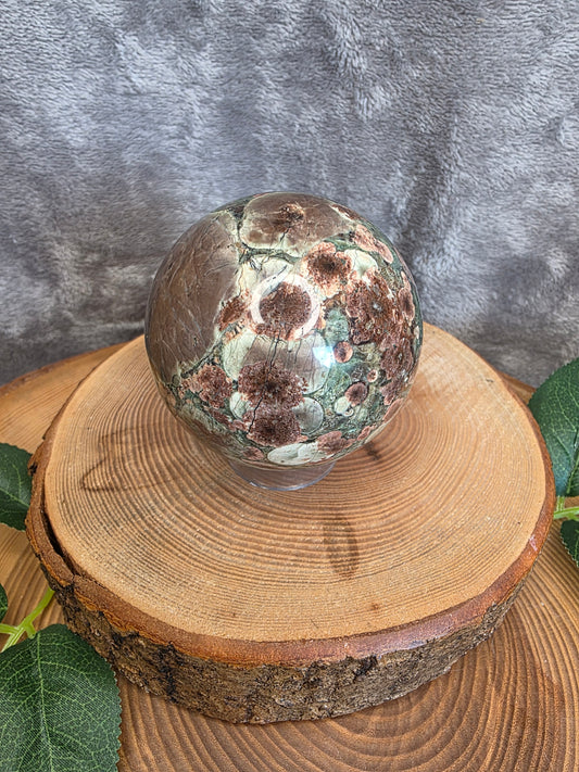 Russischer Blumenachat Kugel (S40)