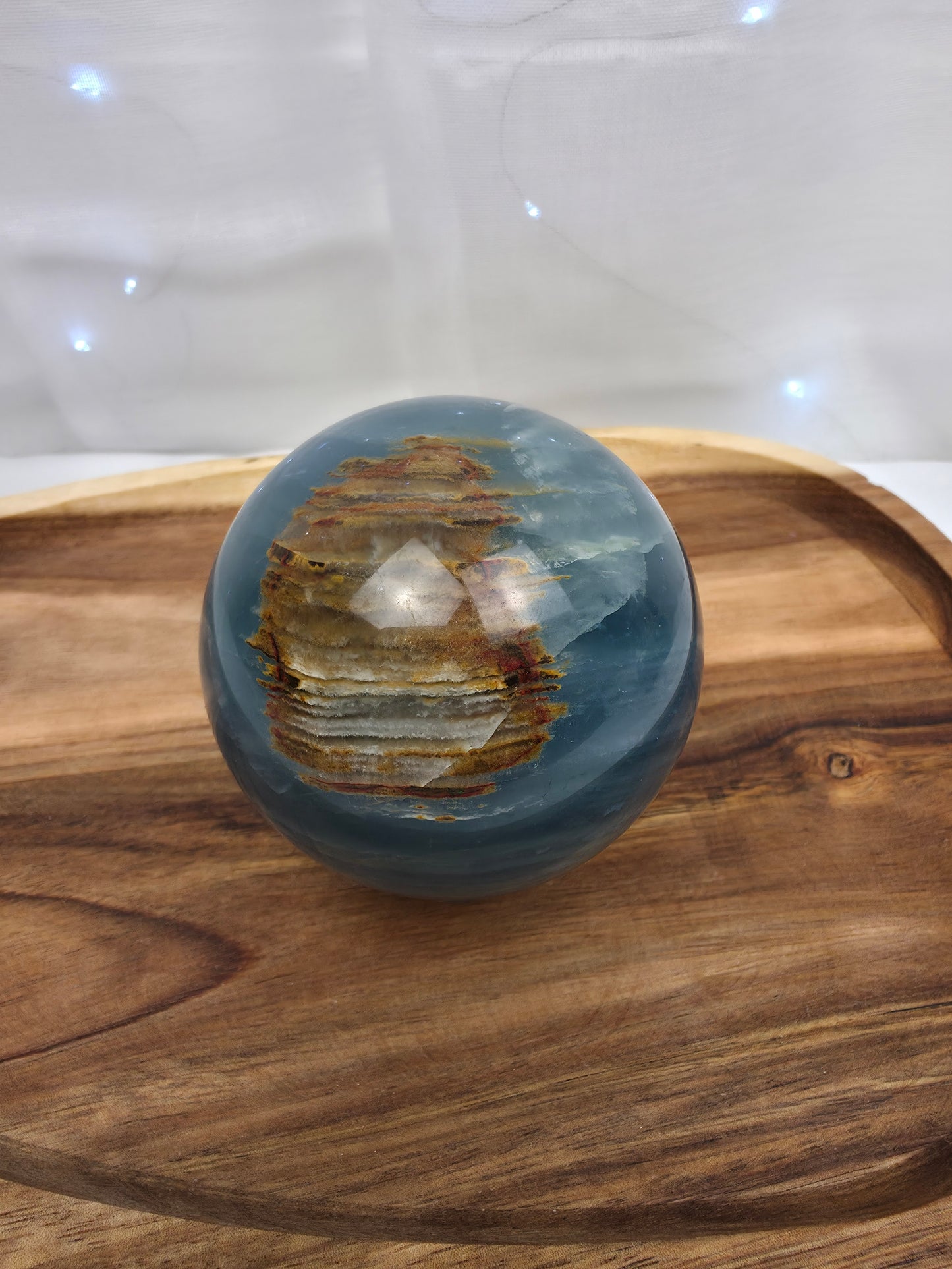 Blaue Onyx Kugel (O115)