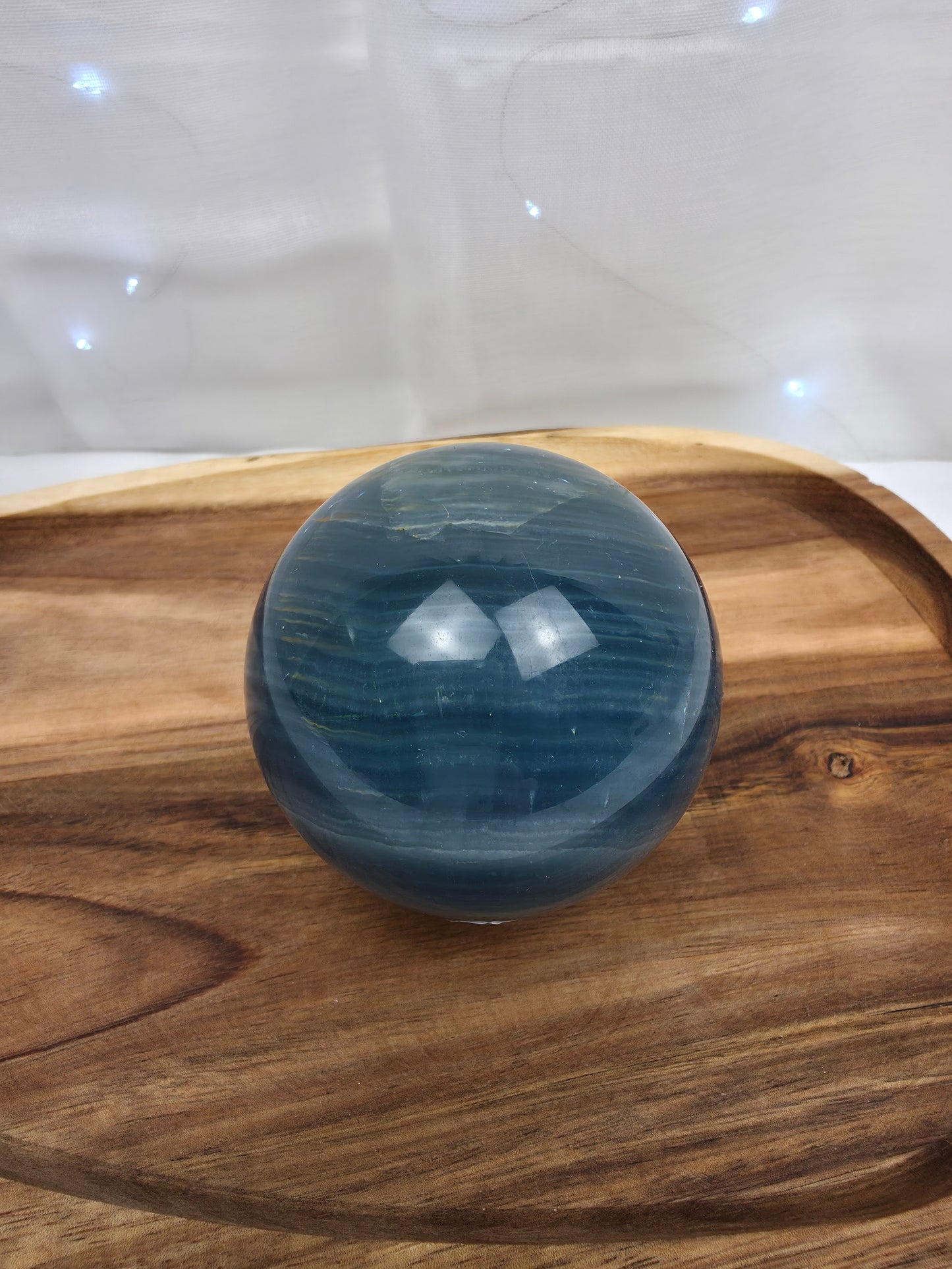 Blaue Onyx Kugel (N97)